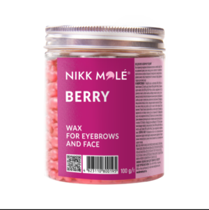 Віск Nikk Mole в гранулах для брів і обличчя (Berry) 100гр
