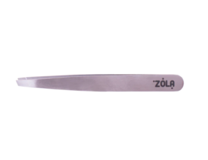 Пінцет професійний для брів ZOLA SILVER скошений